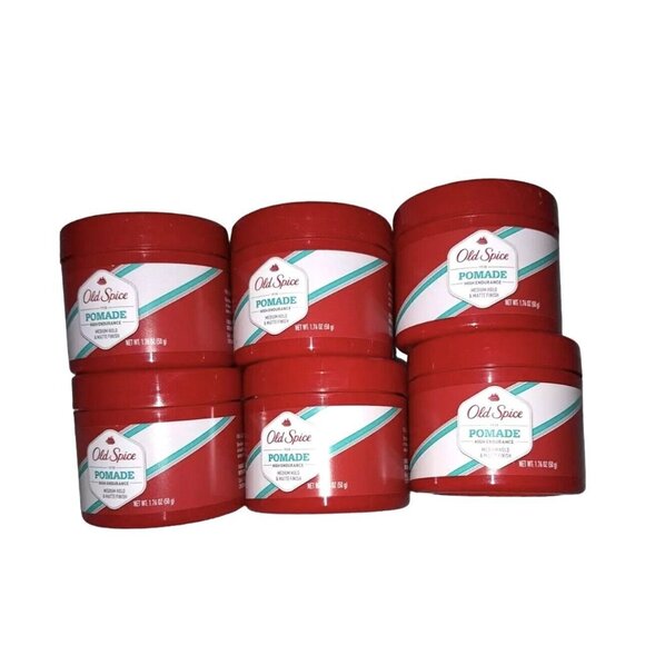 NEW 6 Old Spice HIGH ENDURANCE Pomade MEDIUM HOLD & MATTE FINISH 1.76 oz retired - Picture 1 of 4